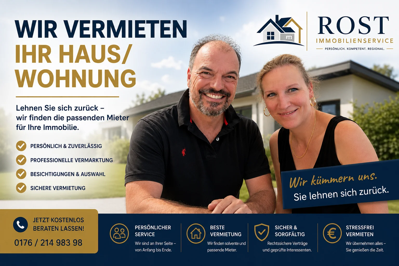 Wir vermieten Ihr Haus oder Ihre Wohnung — Sabine und Stefano Rost